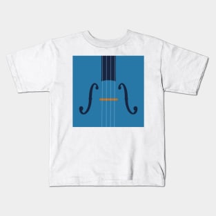 Strings in Blue and Orange Kids T-Shirt